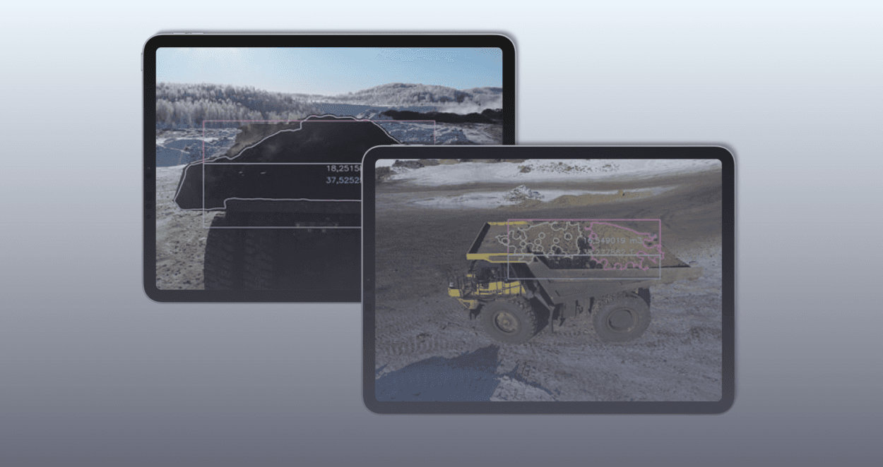 Monitoring the completeness of dump truck loading